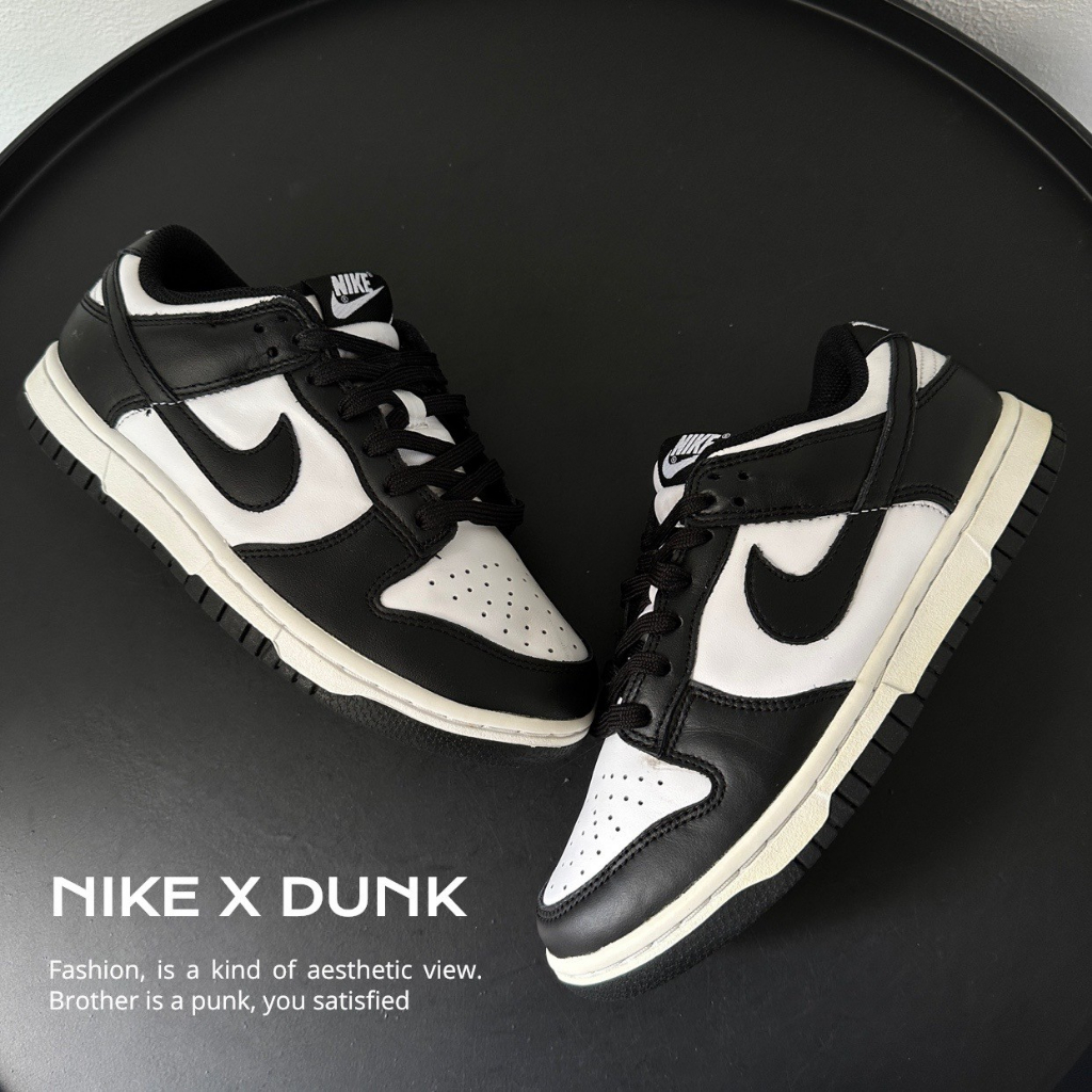 HYC] NIKE DUNK LOW RETRO 黑白熊貓PANDA 23CM DD1391-100 裸鞋| 蝦皮購物