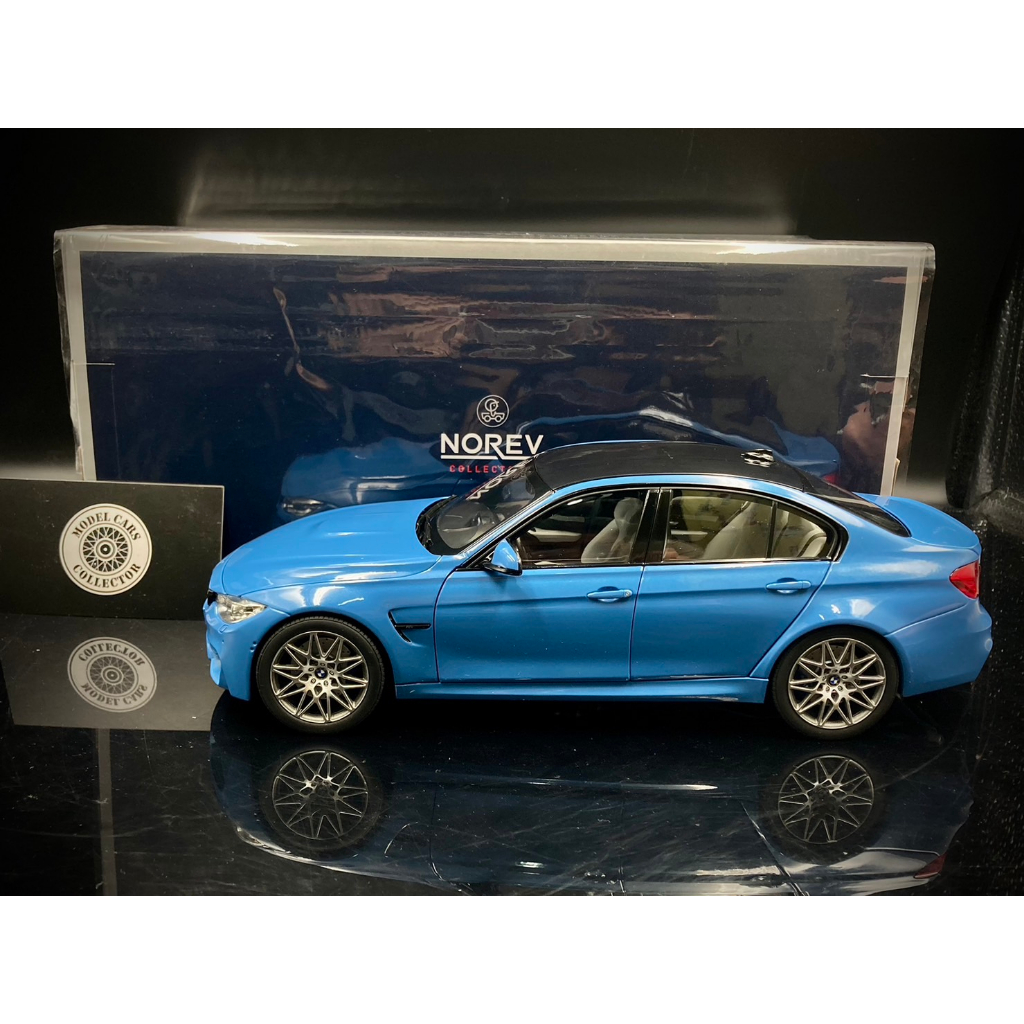 【收藏模人】Norev BMW M3 F80 初版 阿布札比藍 金屬模型車 1:18 1/18 | 蝦皮購物