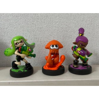 スプラトゥーン1 amiibo限定色ボーイ、ガール、イカ| 蝦皮購物