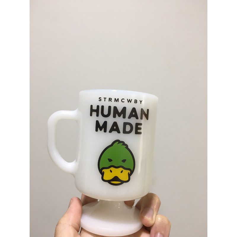 human made milk glass pedestal mug 杯子鴉子馬克杯| 蝦皮購物