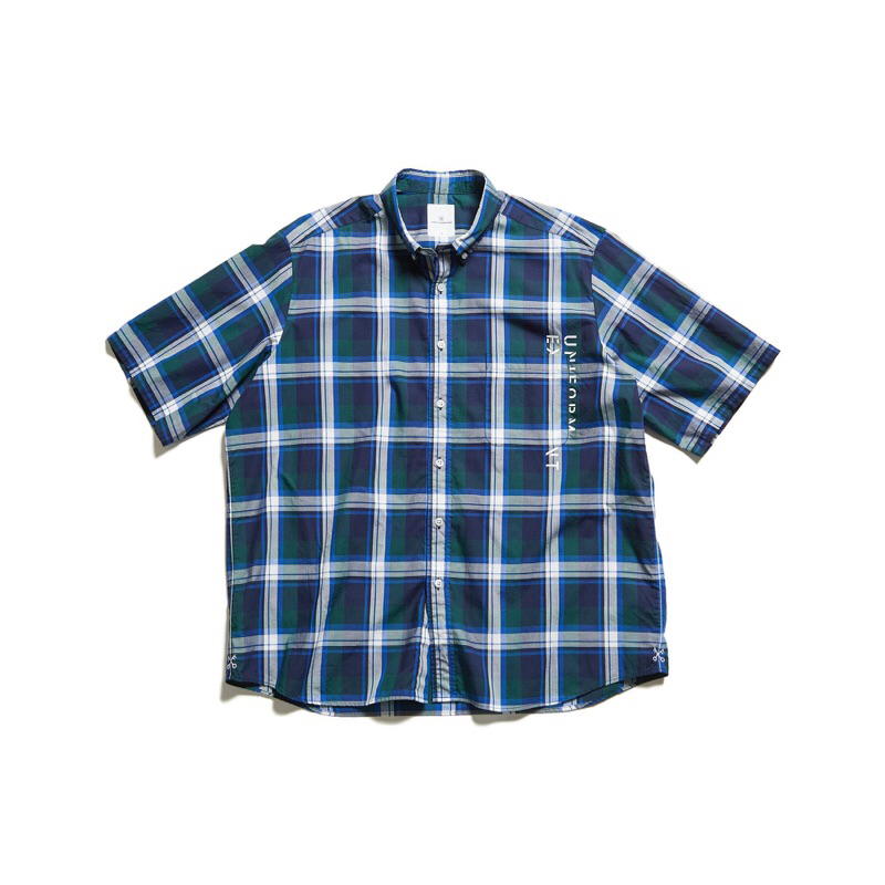 23SS UNIFORM EXPERIMENT CHECK S/S B.D BIG SHIRT 全新正品ue | 蝦皮購物