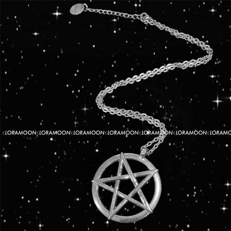 逆五角星項鍊（大/小） 撒旦666暗黑魔法女巫搖滾 牛皮項圈 煉金術 | 蝦皮購物