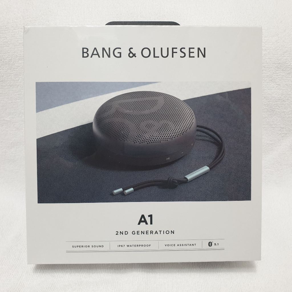 全新現貨未拆封｜B&O A1 2nd Gen 便攜式360度藍牙揚聲器｜#IP67防水防塵 #炭黑氧氣藍限量色 | 蝦皮購物