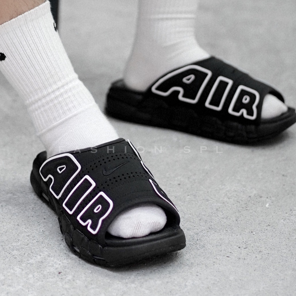 Fashion SPLY】Nike Air More Uptempo Slide 黑白大AIR拖鞋FD5983-001