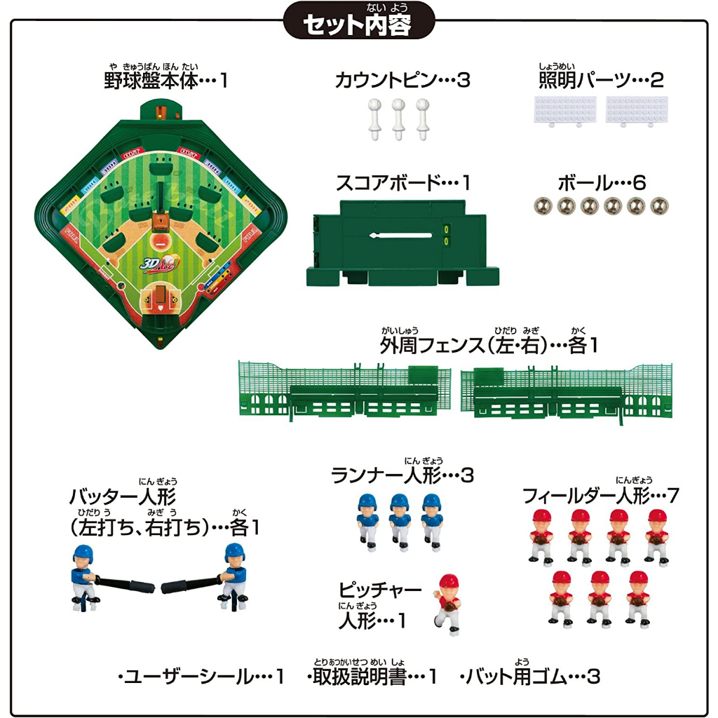 卜卜日本] 台北EPOCH 3D ACE 野球盤棒球桌遊玩具基本款一般款3D