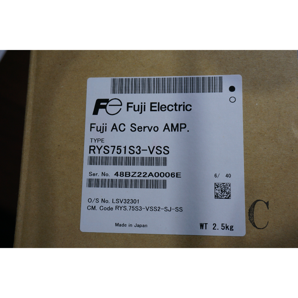 日本 Fuji Electric AC SERVO AMP RYS751S3-VSS 富士伺服驅動 | 蝦皮購物