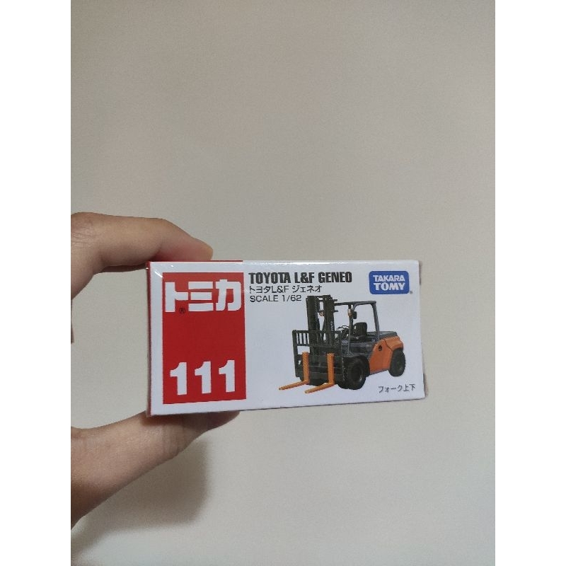 Tomica 111 Toyota L&amp;F Geneo 1/62 Modellino Diecast TOMY | Auto Pressofusa Collezione 2016
