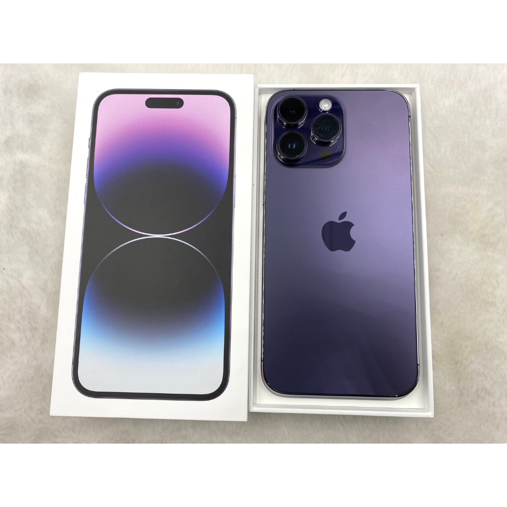 台中手機GO)Apple iPhone 14 Pro MAX 128G 盒裝已拆封9成新保固內