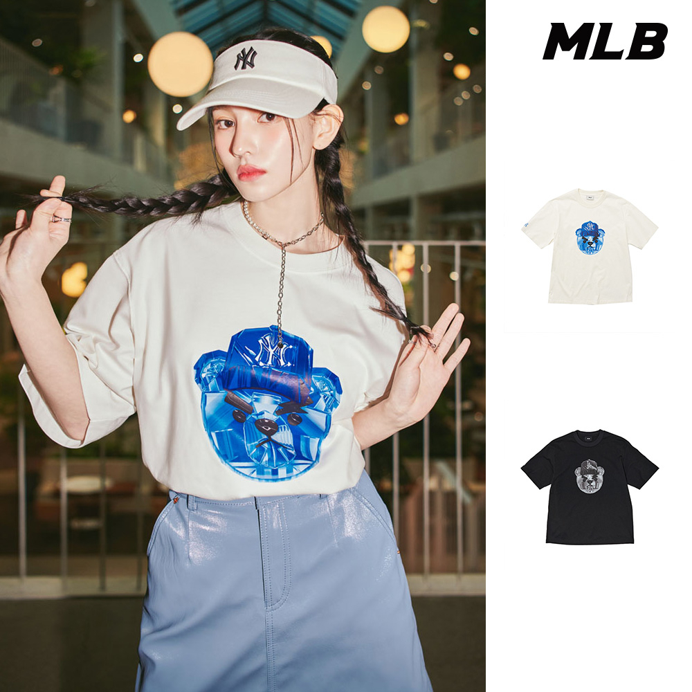 MLB 短袖T恤Mega Bear系列道奇/洋基隊(3ATSE0133-兩色任選)【官方旗艦