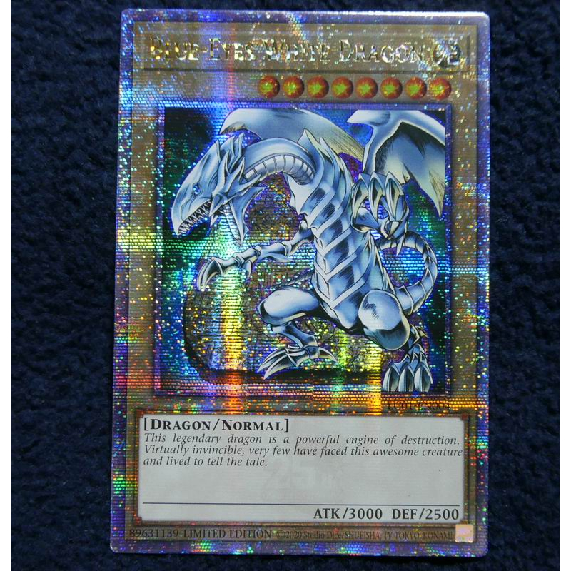 神購~遊戲王25週年 LC01-EN004 美英限定 金鑽 青眼白龍X1(一般美品95分)=LB-01 SM-51