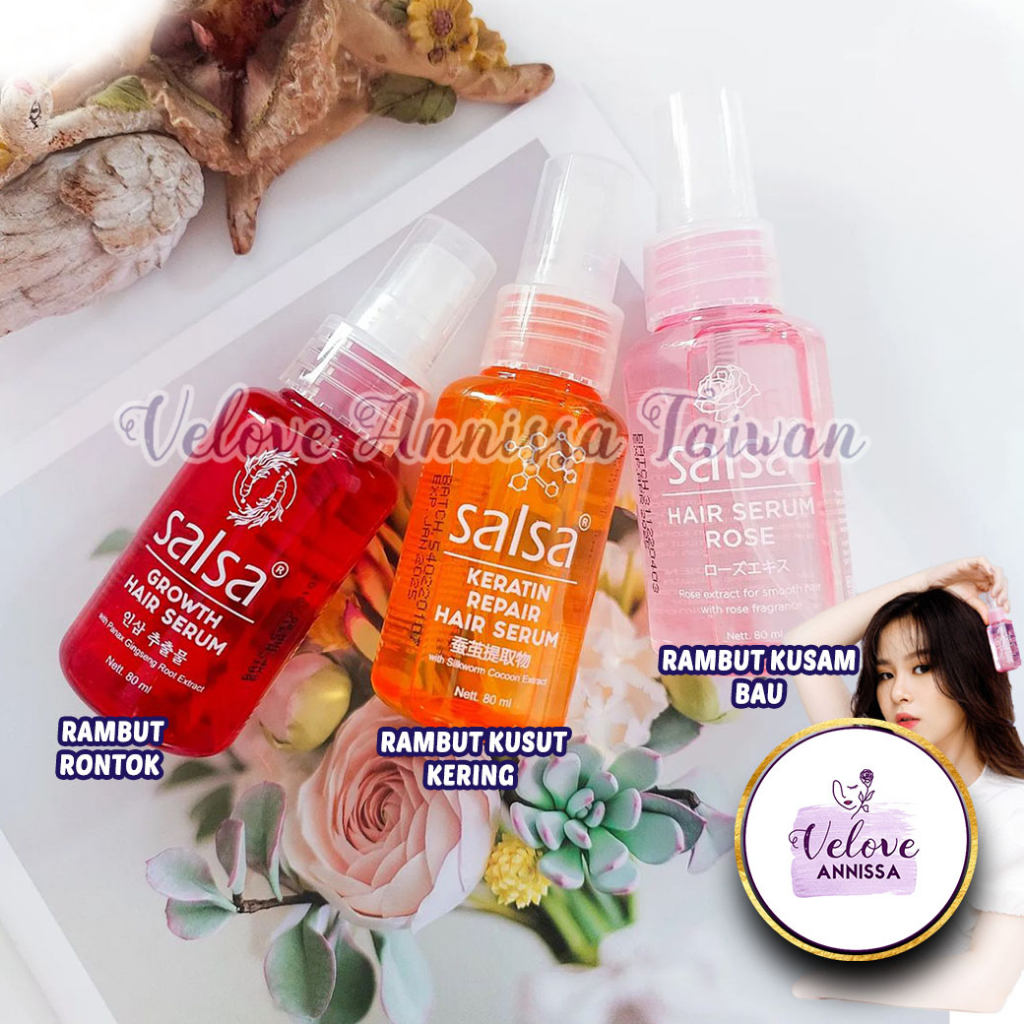 Salsa Hair Spray Serum Rambut Hair Rose Sprei Perawatan | 蝦皮購物
