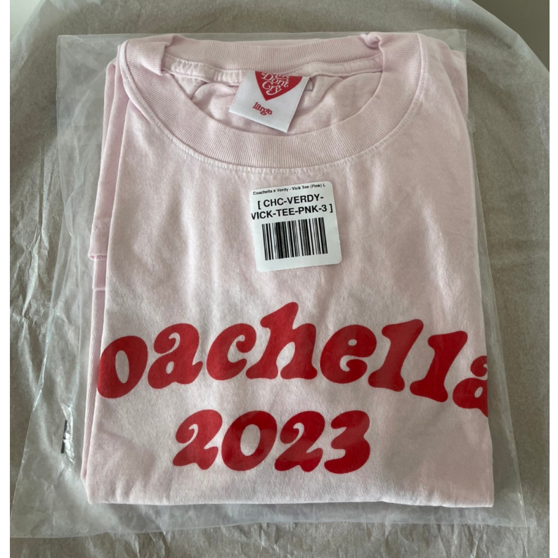 Coachella x Verdy - Vick Tee (Pink) Girls Don't Cry 短袖 L號 現貨