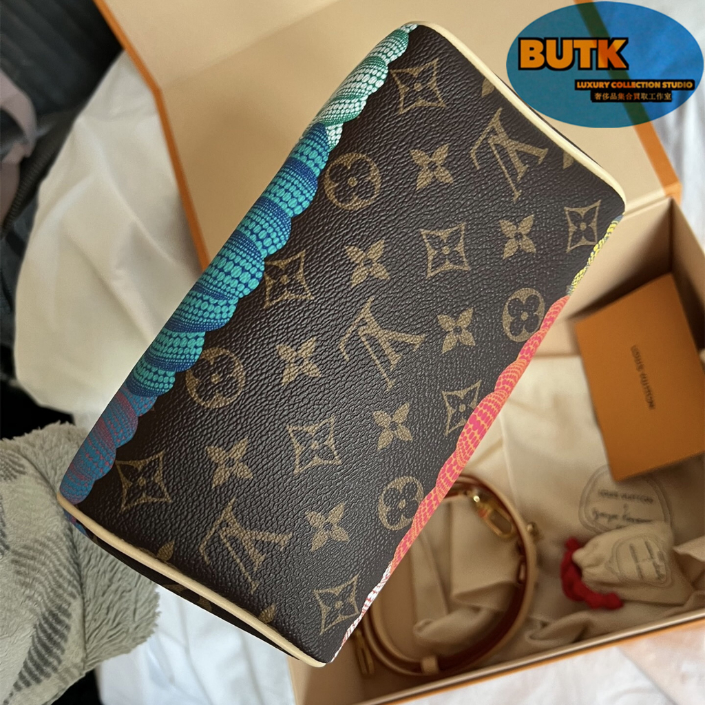 Butk二手之家LV x YK M46469 草間彌生聯名款南瓜包Speedy 20 Butk二手之家LV x YK M46469 草間彌生聯名款南瓜包Speedy 20