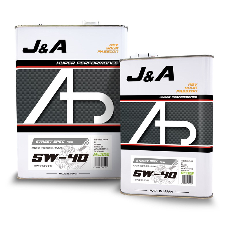 {J&A Southern} J&A Racing Oil 日本原裝進口機油 SS 5W-40 4L | 蝦皮購物