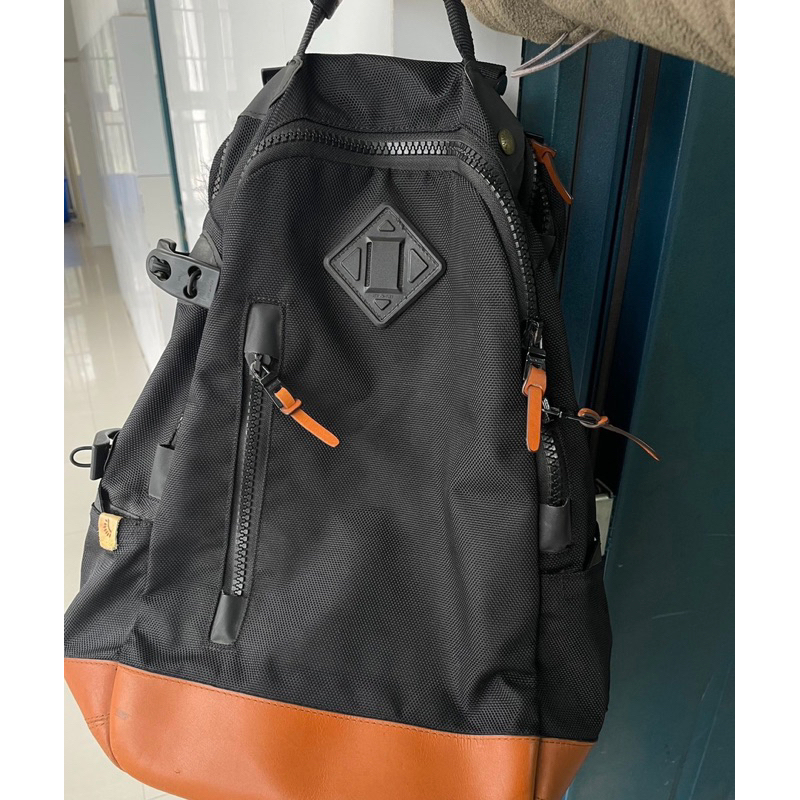 Visvim BALLISTIC 20L 牛皮拼接 後背包 | 蝦皮購物