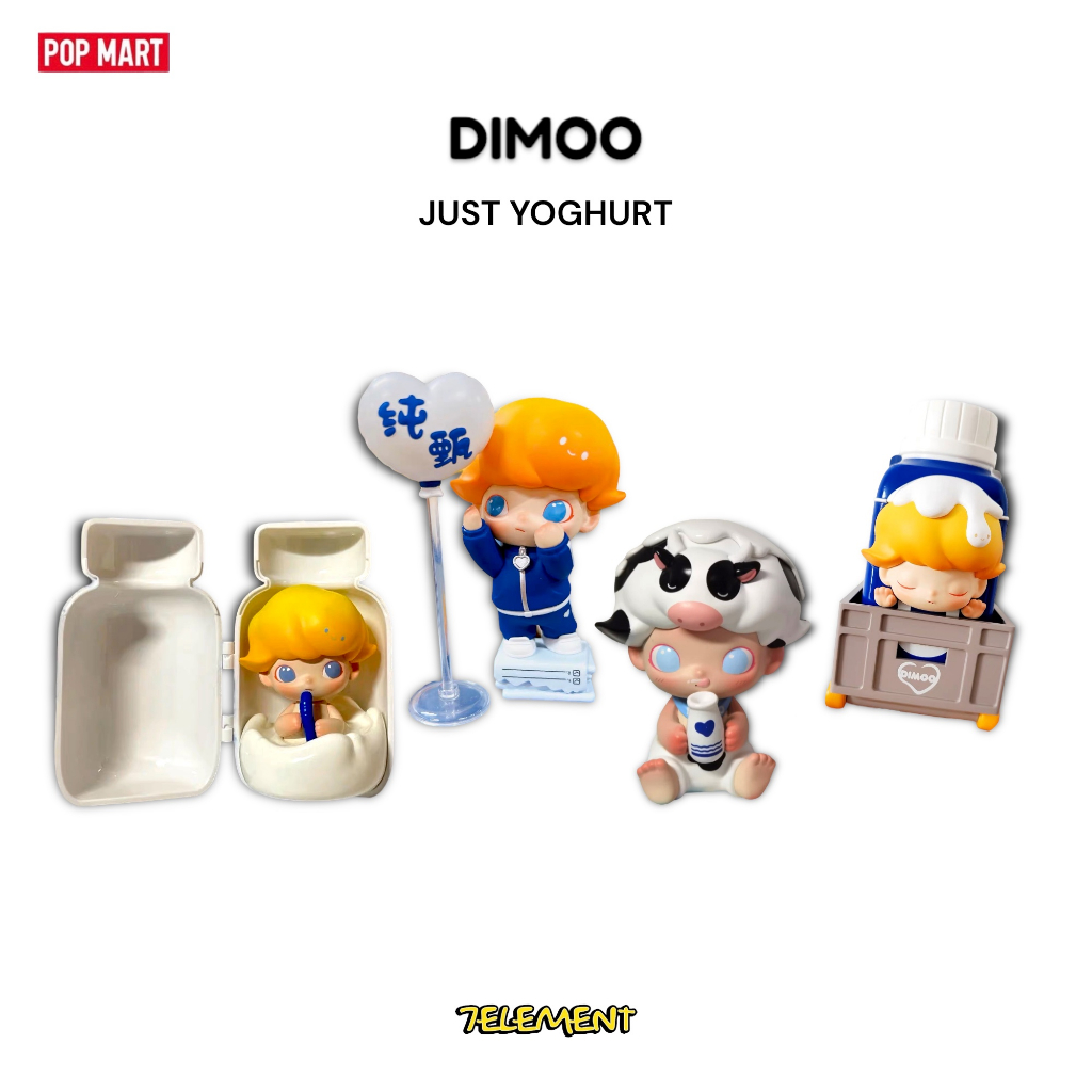 現貨 POPMART DIMOO 純甄酸奶 聯名款 泡泡瑪特 限量款 夢想家 酸奶聯名 手辦 純甄 饞嘴品鑑官 全新 | 蝦皮購物