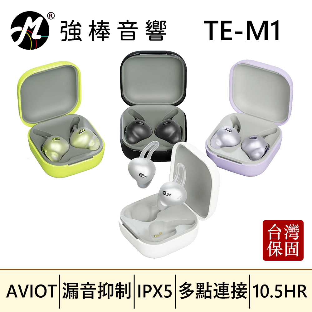 🔥現貨🔥 AVIOT TE-M1 真無線藍牙耳機開放式耳機台灣總代理保固| 強棒