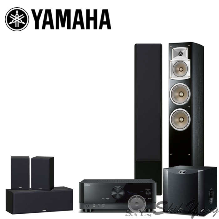 YAMAHA布拉姆斯家庭劇院組5.1聲道RX-V6A + NS-F350+NS-P350+NS-SW300