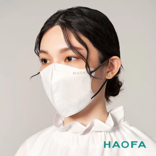 HAOFA氣密型99%防護醫療N95口罩彩耳款-深灰(10入)