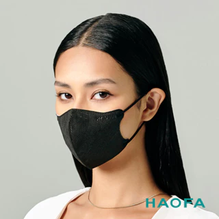 HAOFA氣密型99%防護醫療N95口罩(抗UV50+)-霧黑色(30入)