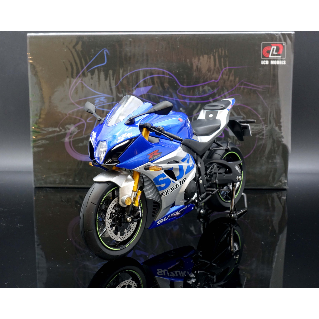 M.A.S.H】絕版品特價LCD 1/12 Suzuki GSX-R1000 銀藍| 蝦皮購物