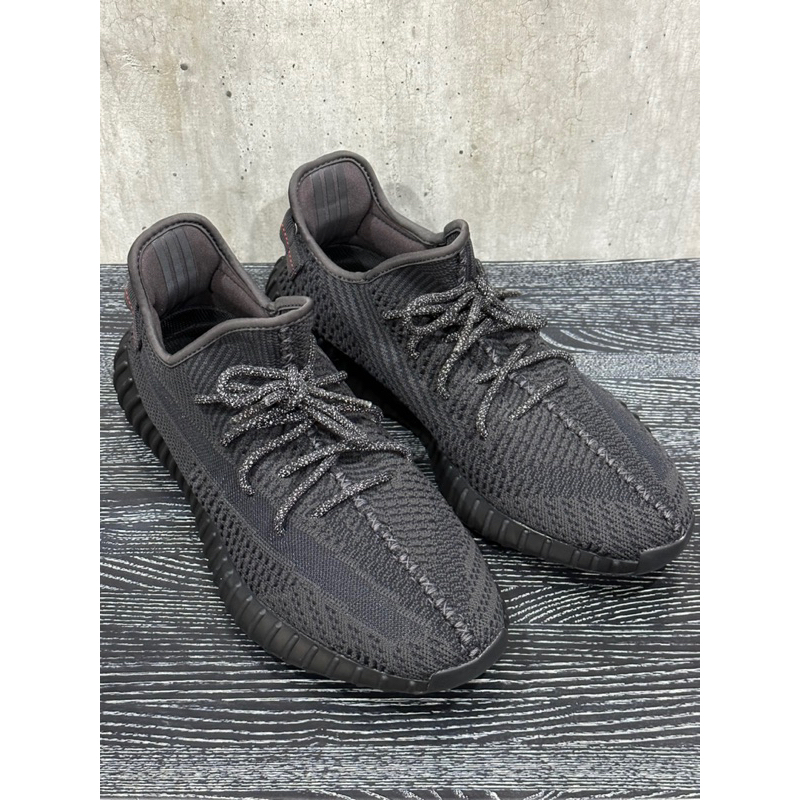 [US11.5]Adidas Yeezy Boost 350 V2 Black黑天使 反光 黑魂FU9006