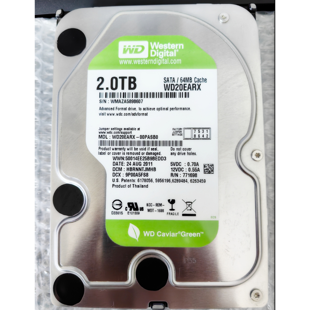 (優質商品)威騰 WD (WD20EARX) 2TB 64M快取 SATA3 7200RPM硬碟 | 蝦皮購物