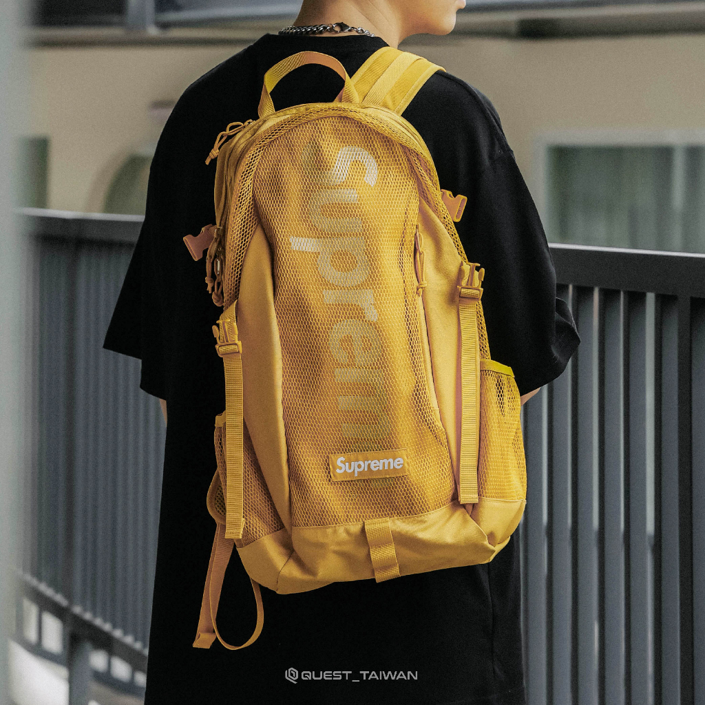 Gold supreme backpack sale