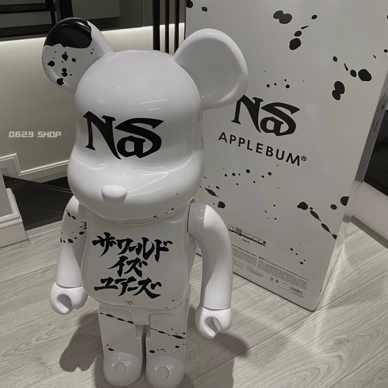 BE@RBRICK NAS X APPLEBUM 聯名款 1000% 庫柏力克熊 暴力熊 居家擺設 收藏品 擺設裝飾