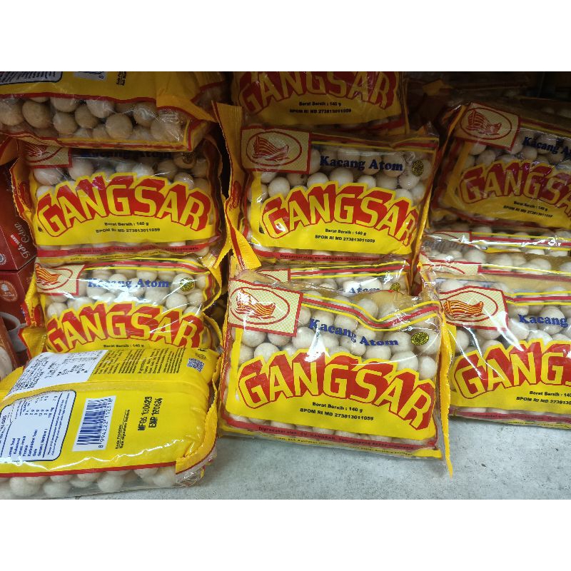 gangsar kacang atom 140 gram | 蝦皮購物