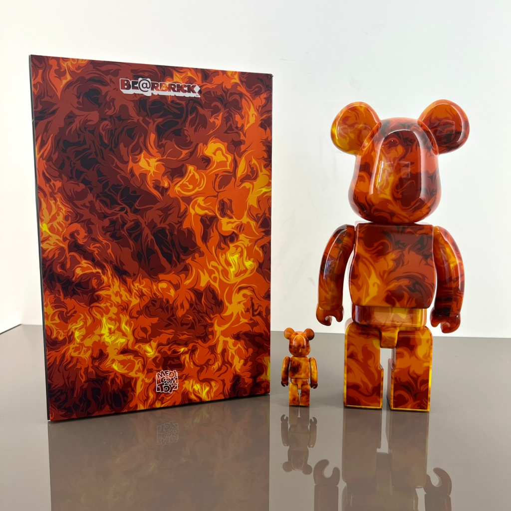 Be@rbrick BEARBRICK SSUR FIRE 火焰火焰熊400% 100% | 蝦皮購物