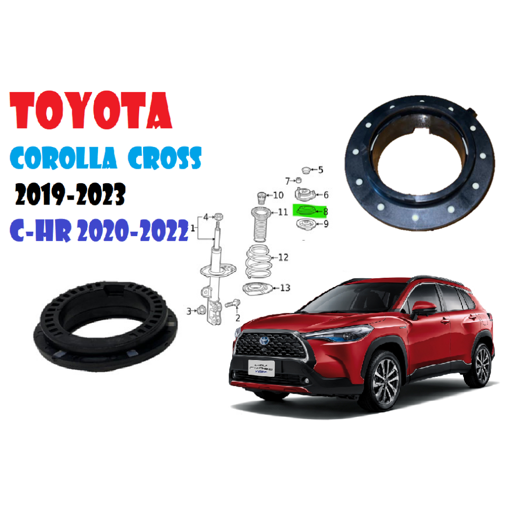TOYOTA COROLLA CROSS 2019-2023 C-HR 2020-2022前避震器上座軸承(左右一對） | 蝦皮購物