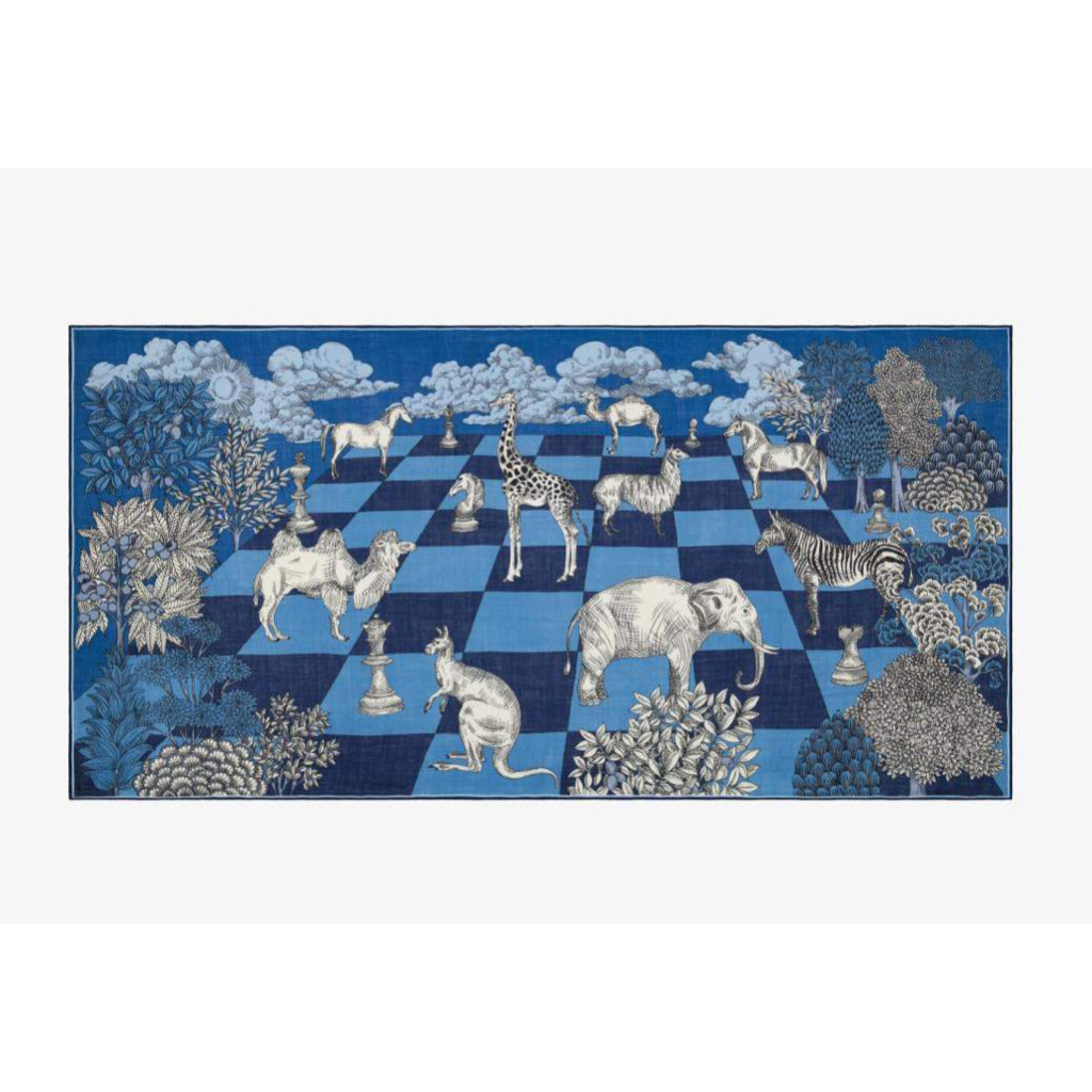 全新正品 inoui editions 圍巾 MAGNUS - BLUE | 蝦皮購物