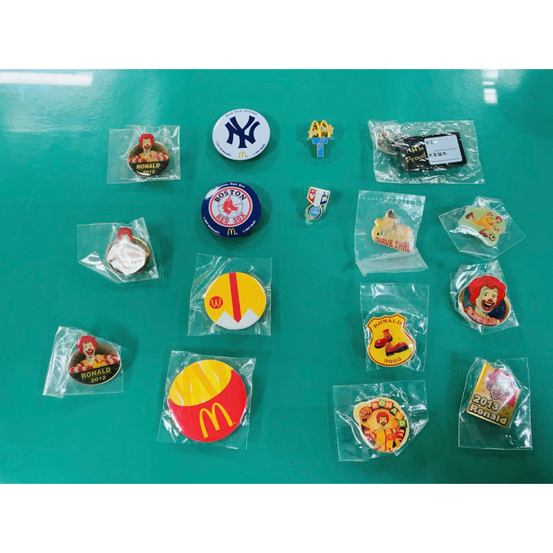 經典麥當勞胸章、徽章、pin，麥胞絕版紀念小物 | 蝦皮購物