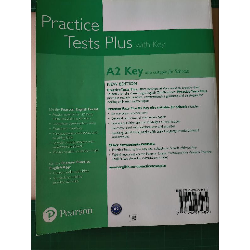 劍橋英檢 Practice Tests Plus KET for Schools A2 (with Key) 全新 | 蝦皮購物