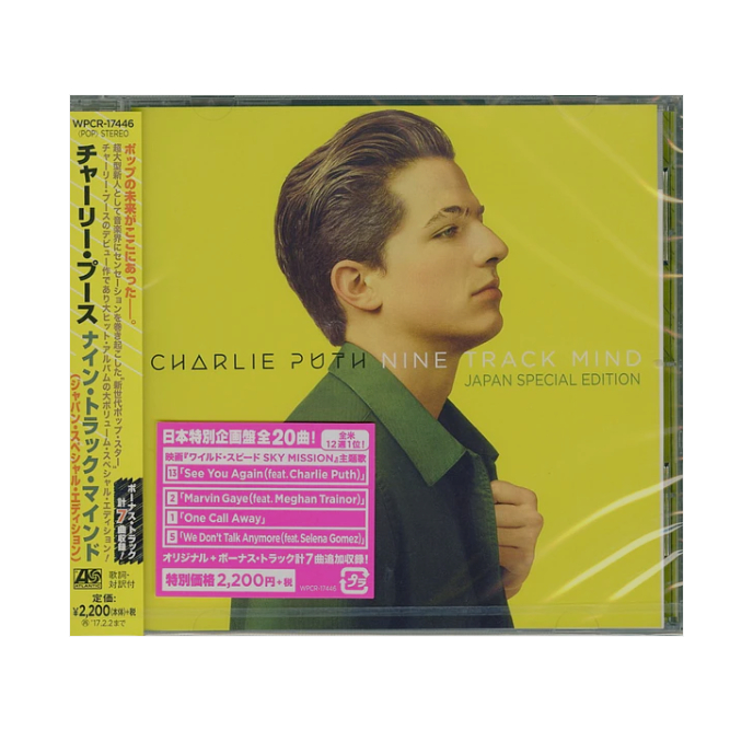 Charlie Puth 查理- Nine Track Mind 日本特別盤20曲豪華CD 專輯| 蝦皮購物