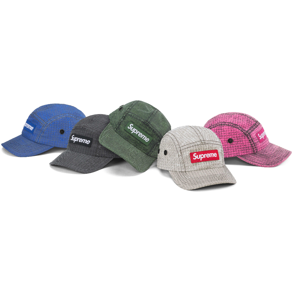 紐約范特西】預購SUPREME FW23 DISTRESSED RIPSTOP CAMP CAP 露營帽