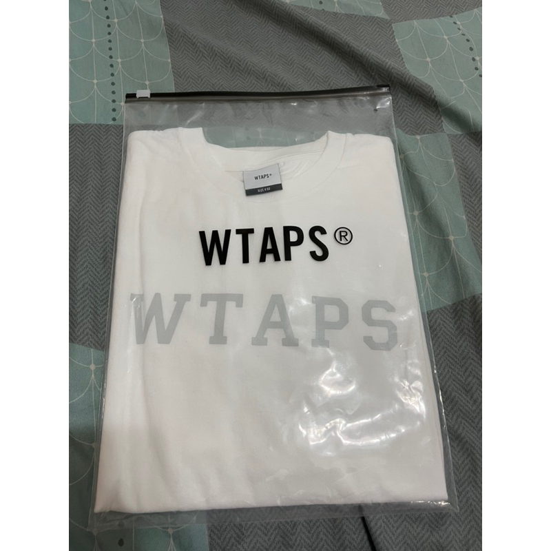 WTAPS 23SS COLLEGE / SS /COTTON 非目錄款字體LOGO 白色L號全新台灣