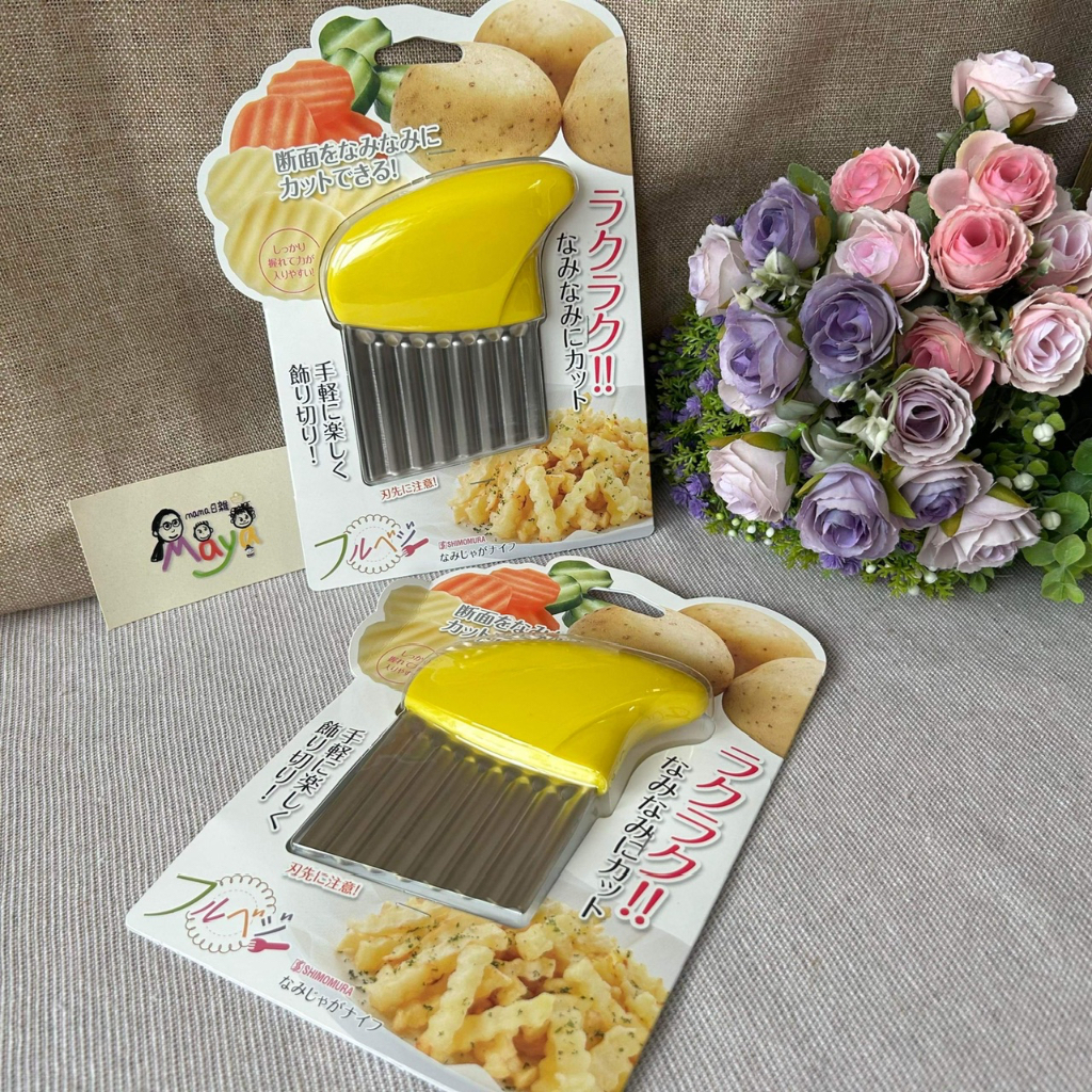 ♥︎MAYA日雜♥︎日本 廚房用品 馬鈴薯 薯條 紅蘿蔔 小黃瓜 波浪切刀 | 蝦皮購物