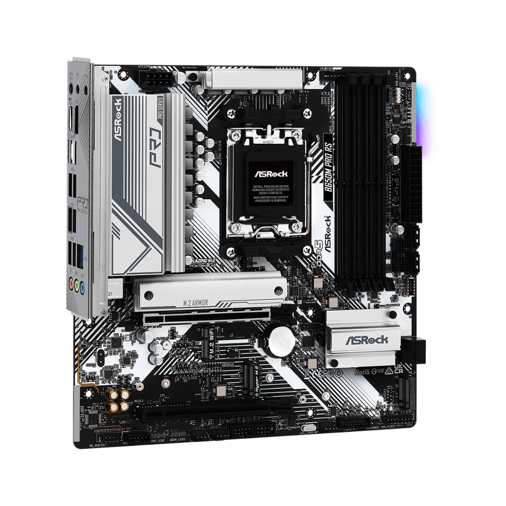 ASRock華擎B650M Pro RS【M-ATX】AM5腳位/DDR5/主機板/原價屋| 蝦皮購物