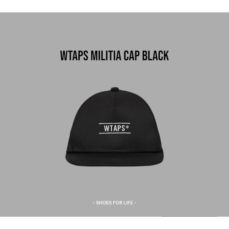 WTAPS MILITIA / CAP / CTPL. TWILL. CREVASSE 刺繡 帽231HCDT-HT10