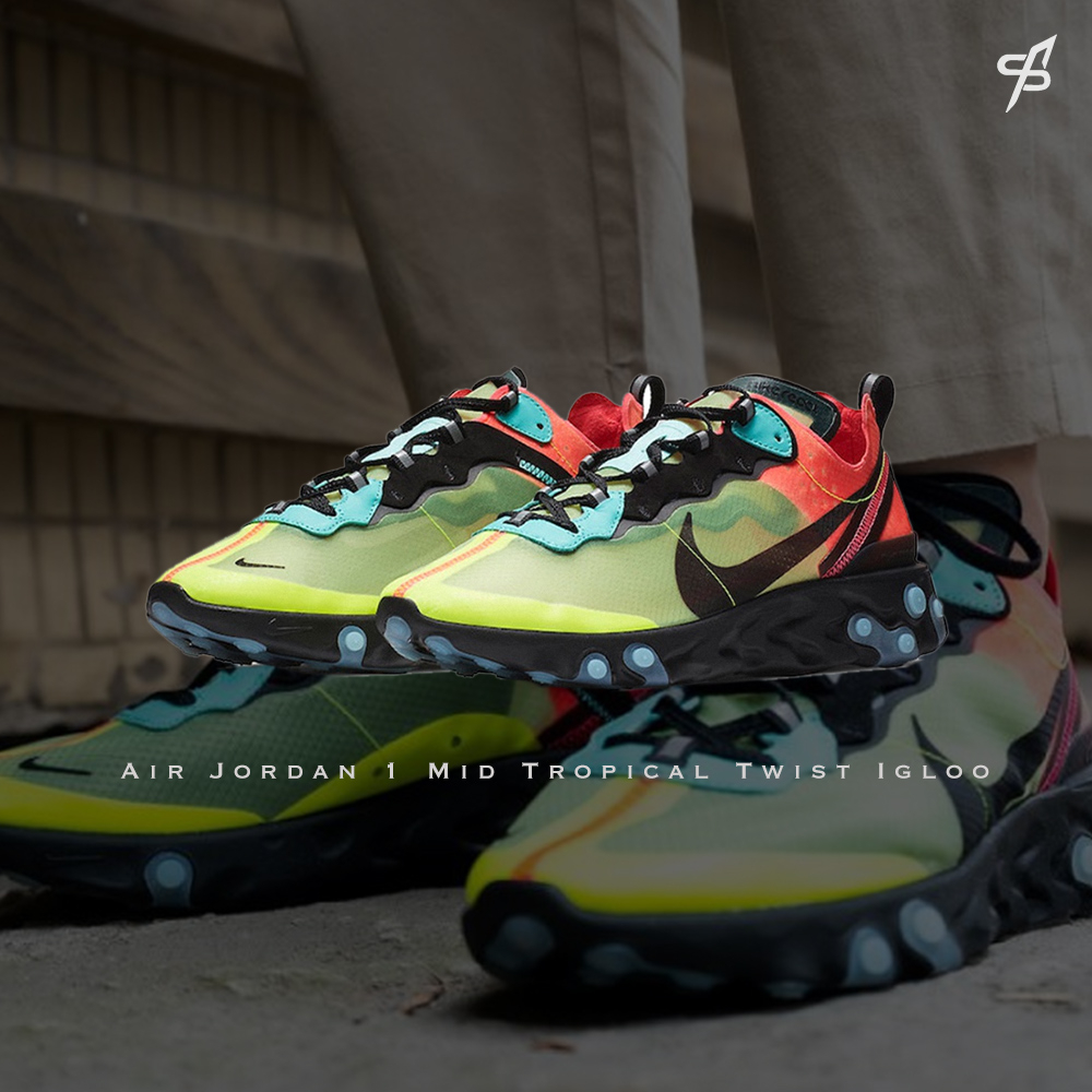 Triple black nike on sale react element 87