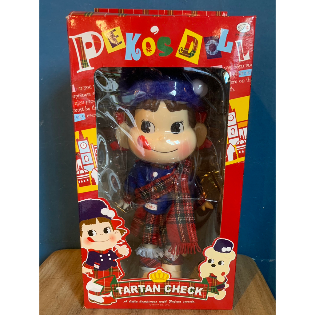 ペコちゃん ペコちゃん人形 TARTAN CHECK タータンチェック 2008 不二家 100