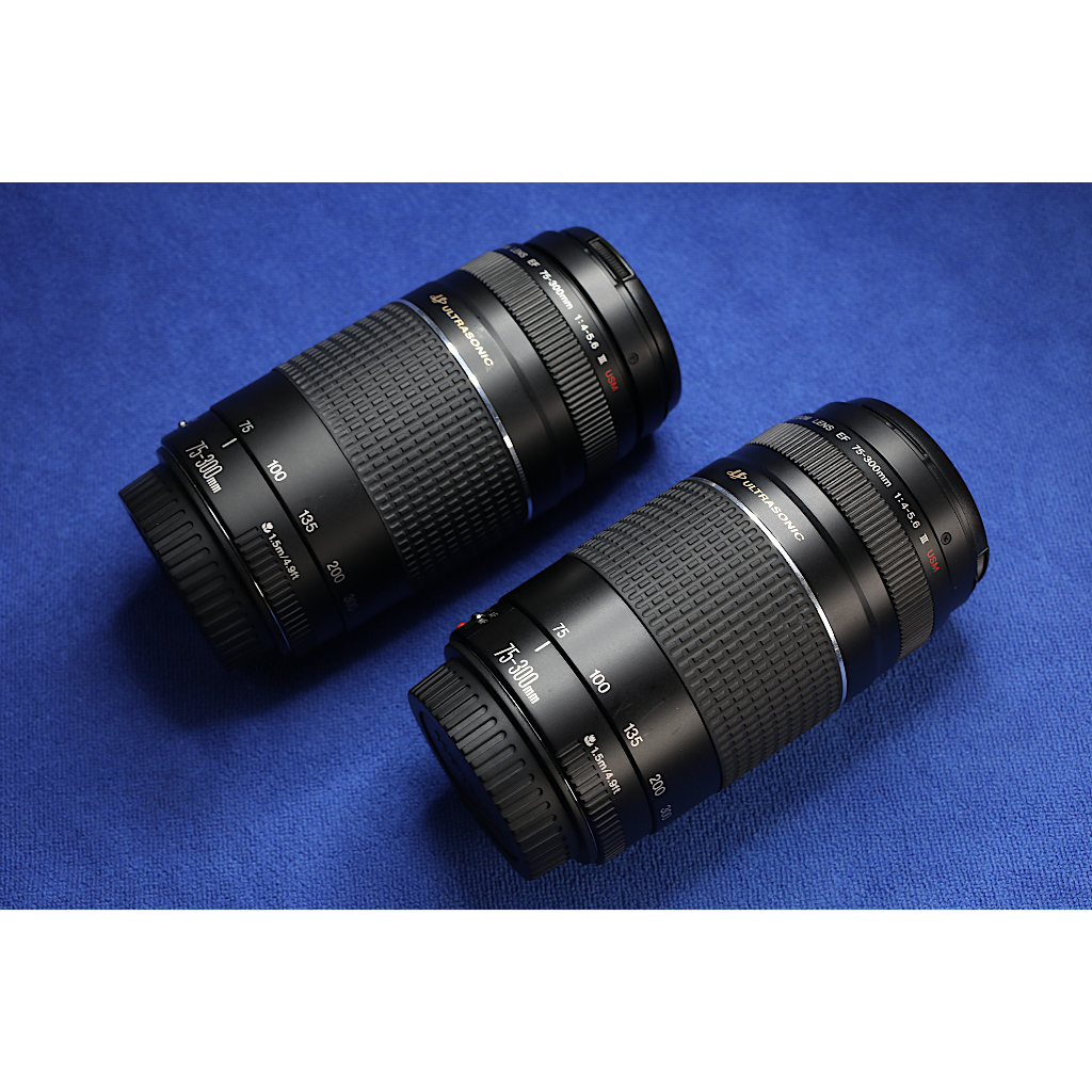 Canon EF 75-300mm f/4-5.6 USM III 代望遠變焦鏡頭，功能正常，附原廠 