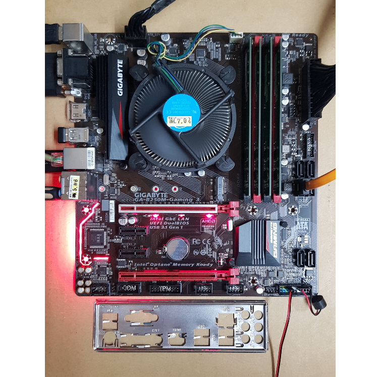 技嘉 B250M-GAMING 3 主機板 1151腳位 有綁WINDOWS家用版數位授權 附擋板 B250 H270 | 蝦皮購物