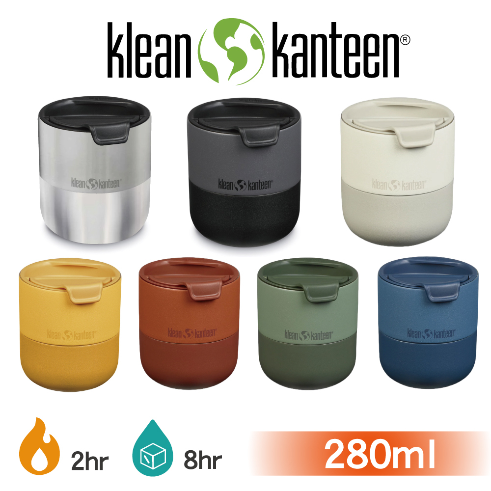 Klean Kanteen Rise Lowball Tumbler Flip Deksel Geïsoleerde Mok 296 ml in Stellaire Kleur 1010166