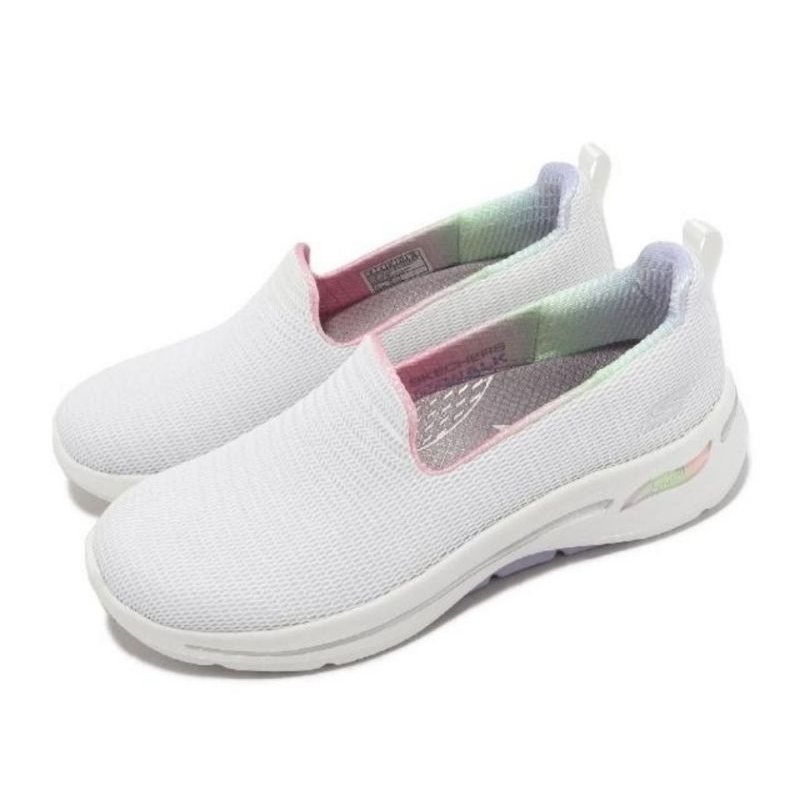 免運】SKECHERS休閒鞋Go Walk Arch Fit女款23.5cm 小白鞋健走鞋懶人鞋