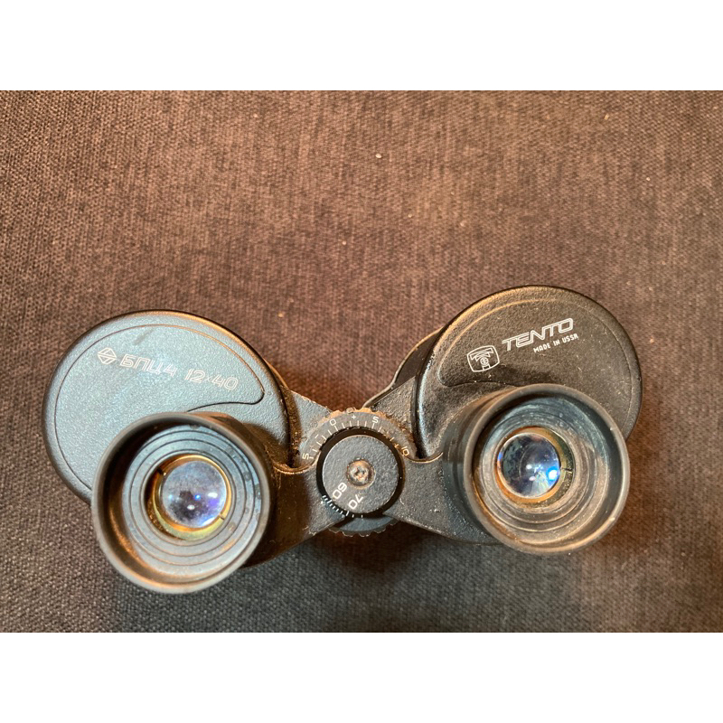 古董望遠鏡蘇聯製TENTO MADE IN USSR 玻璃鏡面有黴斑及霧化能