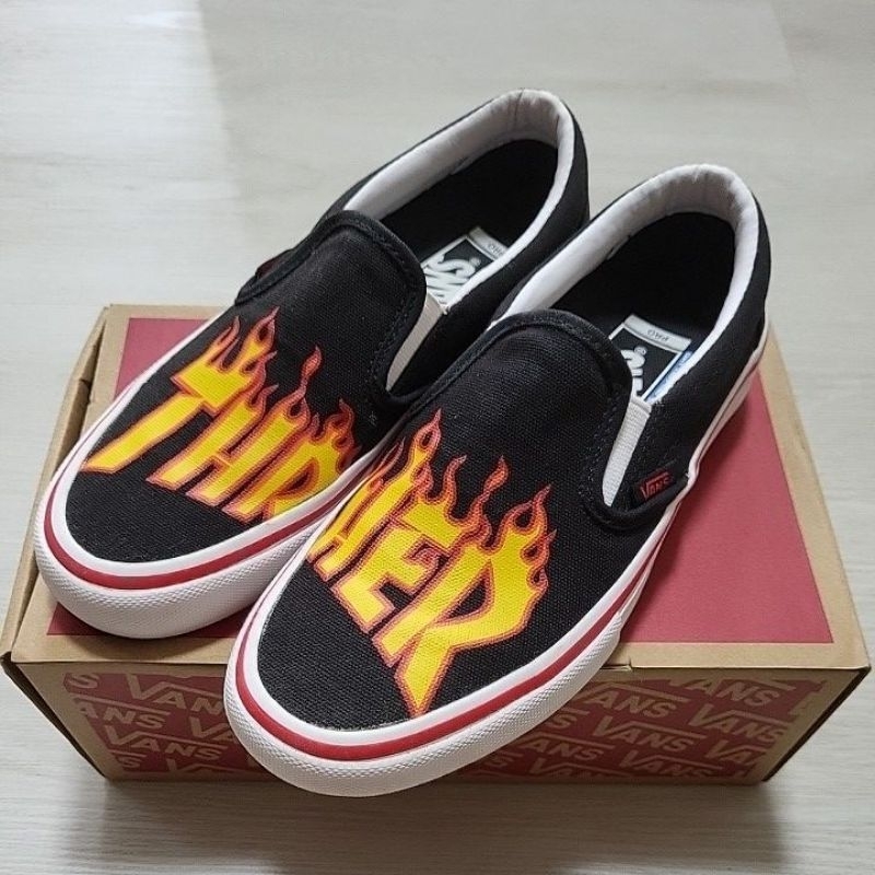 Thrasher slip on on sale vans