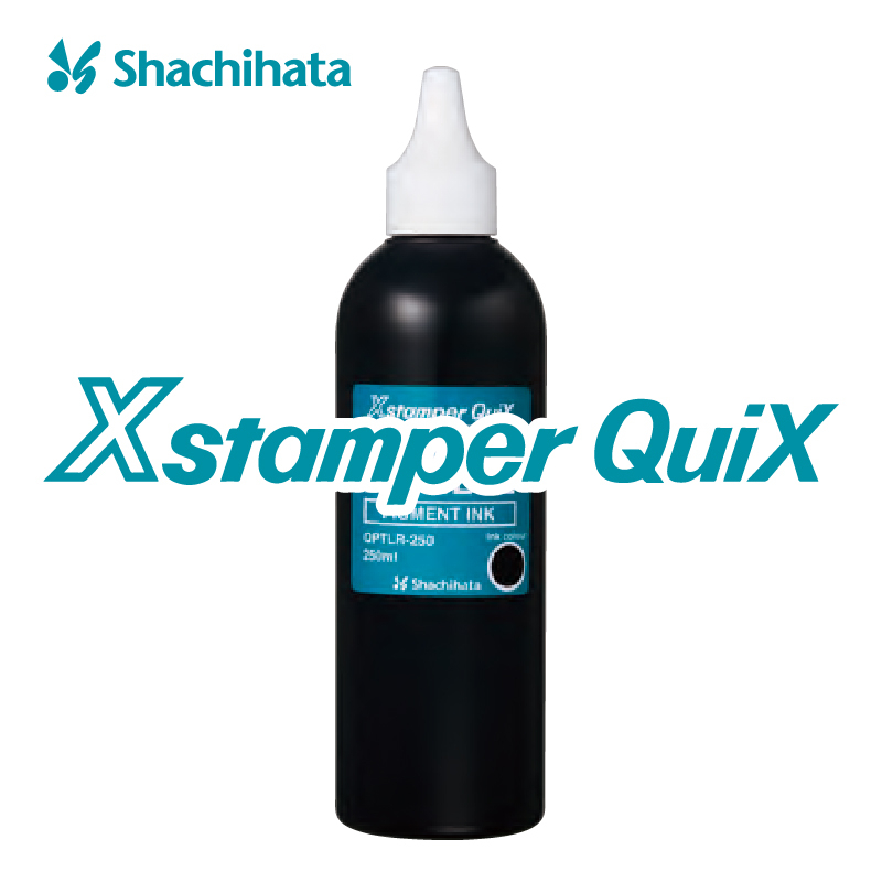 Shachihata X Stamper Pigment-Based Ink – 60ml Black Refill For Self-Inking Stamps